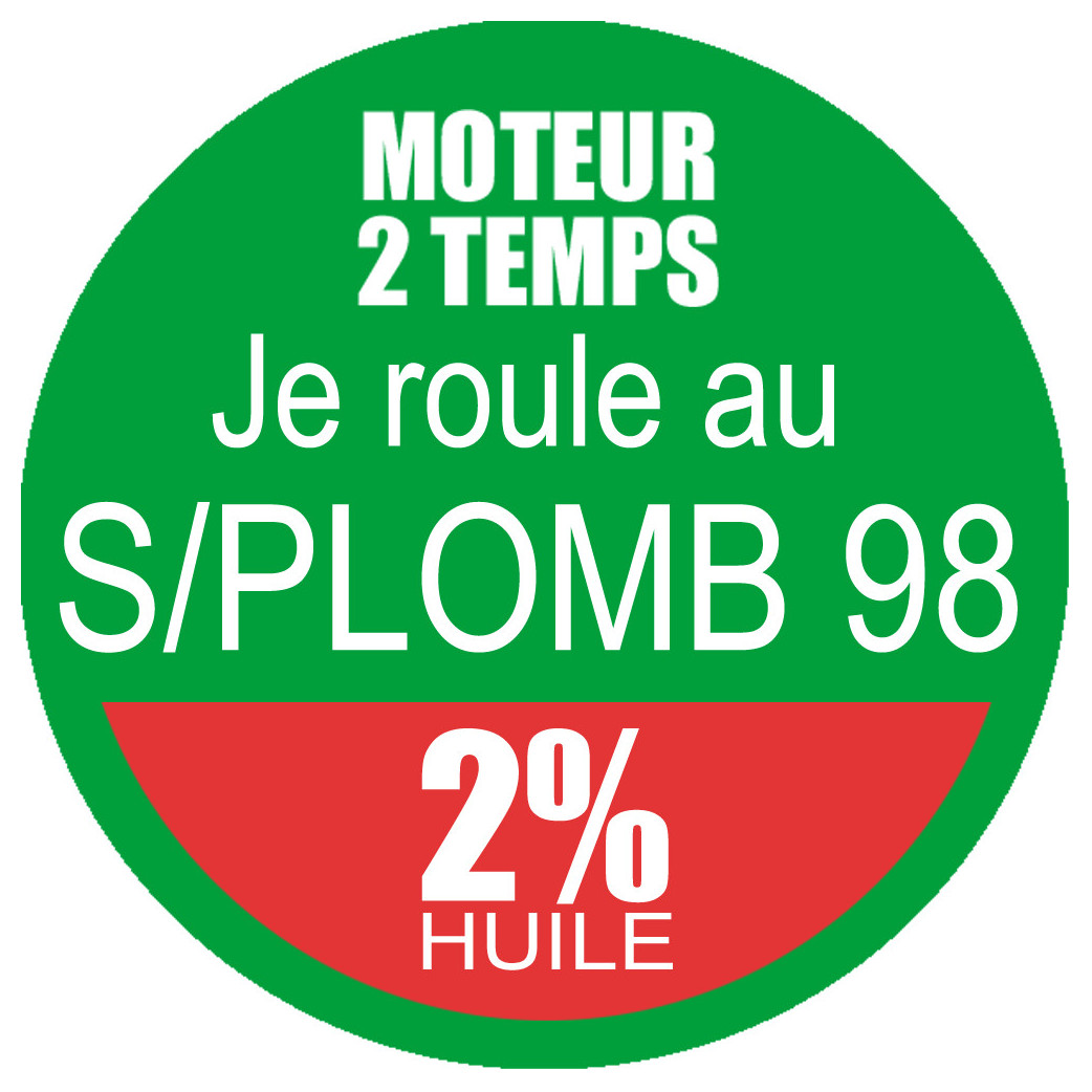 SANS PLOMB 98 - mélange 2 de 20cm - Sticker/autocollant