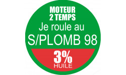 SANS PLOMB 98 - mélange 3 de 10cm - Sticker/autocollant
