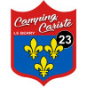 Camping cariste bu Berry 23 Creuse - 10x7.5cm - Sticker/autocollant