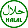 produit Halal - 15x15cm - Sticker/autocollant