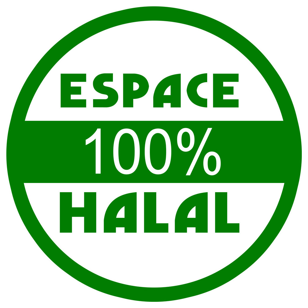 Halal 100 pourcent - 15x15cm - Sticker/autocollant