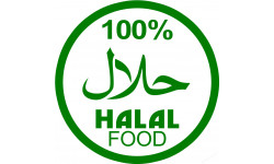 Halal food - 10x10cm - Sticker/autocollant