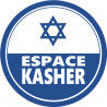 Espace Kasher - 5x5cm - Sticker/autocollant