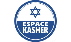 Espace Kasher - 10x10cm - Sticker/autocollant