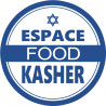 Kasher food - 10x10cm - Sticker/autocollant