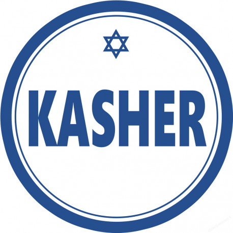 Kasher - 10x10cm - Sticker/autocollant