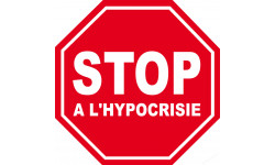 stop à l'hypocrisie - 10x10cm - Sticker/autocollant