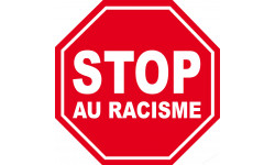 stop au racisme - 15x15cm - Sticker/autocollant