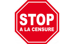 stop à la censure - 5x5cm - Sticker/autocollant