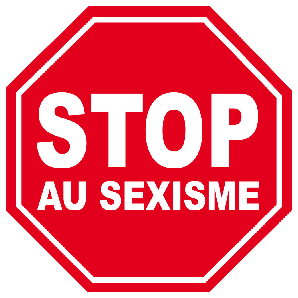 sexisme STOP - 20x20cm - Sticker/autocollant
