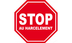 stop au harcèlement - 20x20cm - Sticker/autocollant