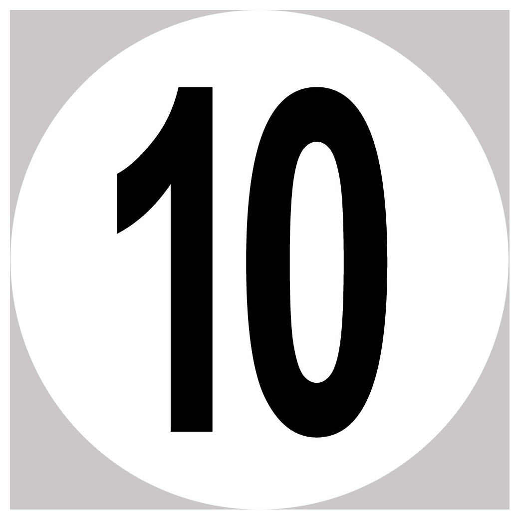 Disque de vitesse 10 - 20cm - Sticker/autocollant