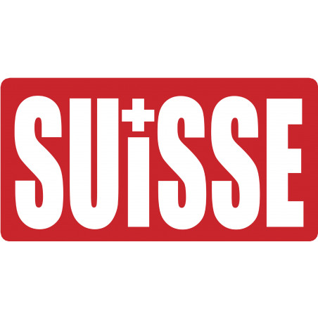  croix Suisse - 29x15cm - Sticker/autocollant