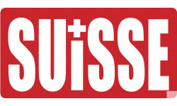  croix Suisse - 20x10cm - Sticker/autocollant
