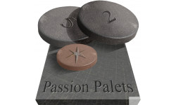passion palets - 15x15cm - Sticker/autocollant