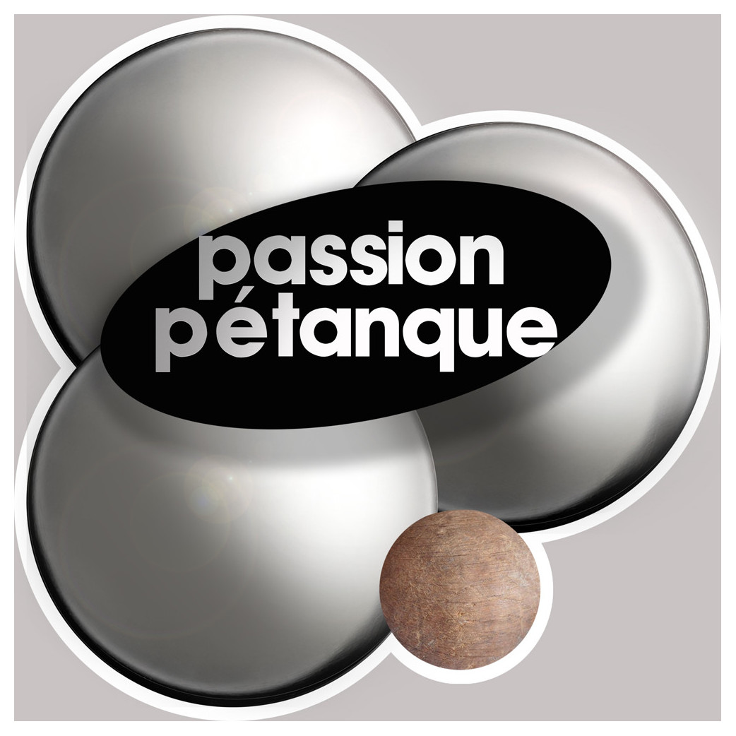 pétanque - 15x15cm - Sticker/autocollant