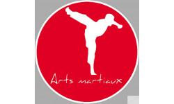 Arts martiaux karaté - 5cm - Sticker/autocollant