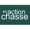 en action de chasse vert - 10x6.5cm - Sticker/autocollant