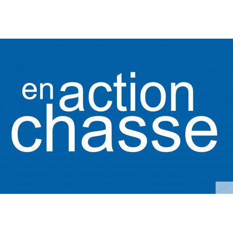 en action de chasse - 10x6.5cm - Sticker/autocollant