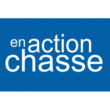 en action de chasse - 15x10cm - Sticker/autocollant