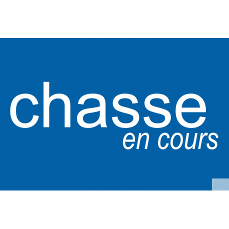 chasse en cours - 10x6.5cm - Sticker/autocollant