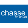 chasse en cours - 15x10cm - Sticker/autocollant