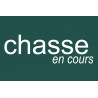 chasse en cours vert - 20x13.3cm - Sticker/autocollant