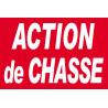 Action de chasse - 30x20cm - Sticker/autocollant