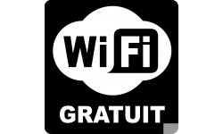 WIFI gratuit - 20cm - Sticker/autocollant