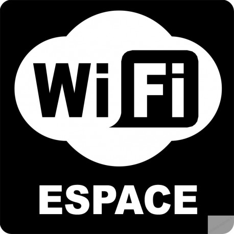 espace WIFI - 15cm - Sticker/autocollant