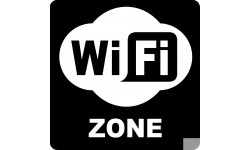 zone WIFI - 10cm - Sticker/autocollant