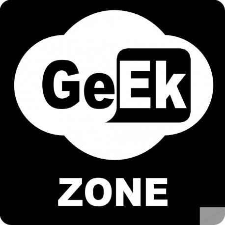 zone geek wifi - 10x10cm - Sticker/autocollant