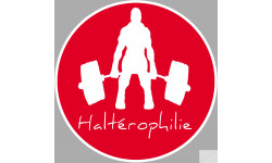 haltérophilie - 5cm - Sticker/autocollant