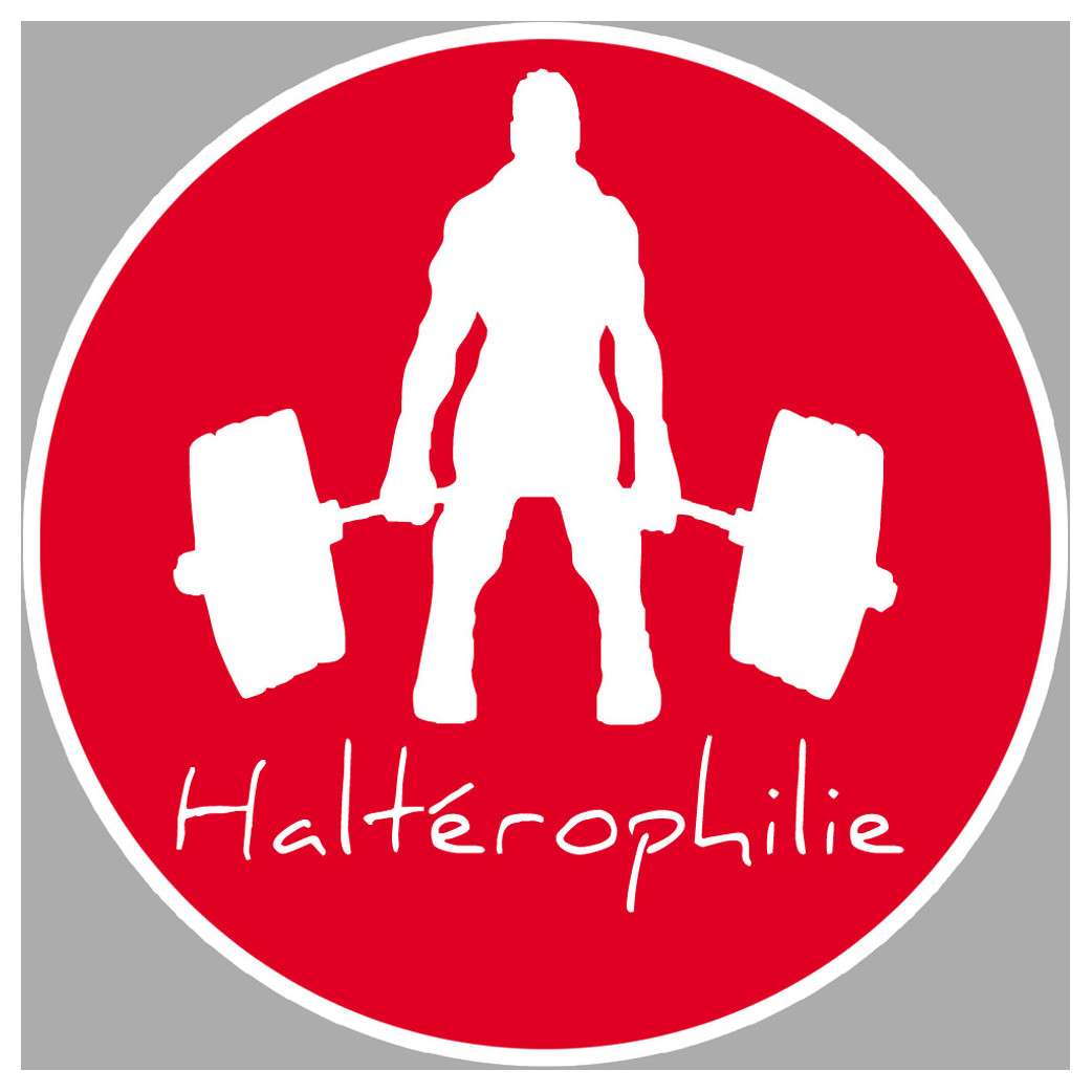 haltérophilie - 15cm - Sticker/autocollant
