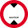 hauteur de passage à noter - 10cm - Sticker/autocollant