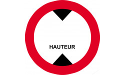 hauteur de passage à noter - 15cm - Sticker/autocollant