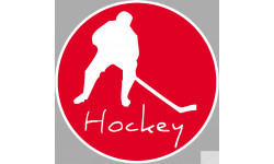 hockey joueur - 10cm - Sticker/autocollant