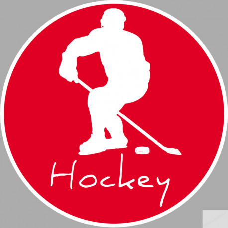 hockey - 10cm - Sticker/autocollant