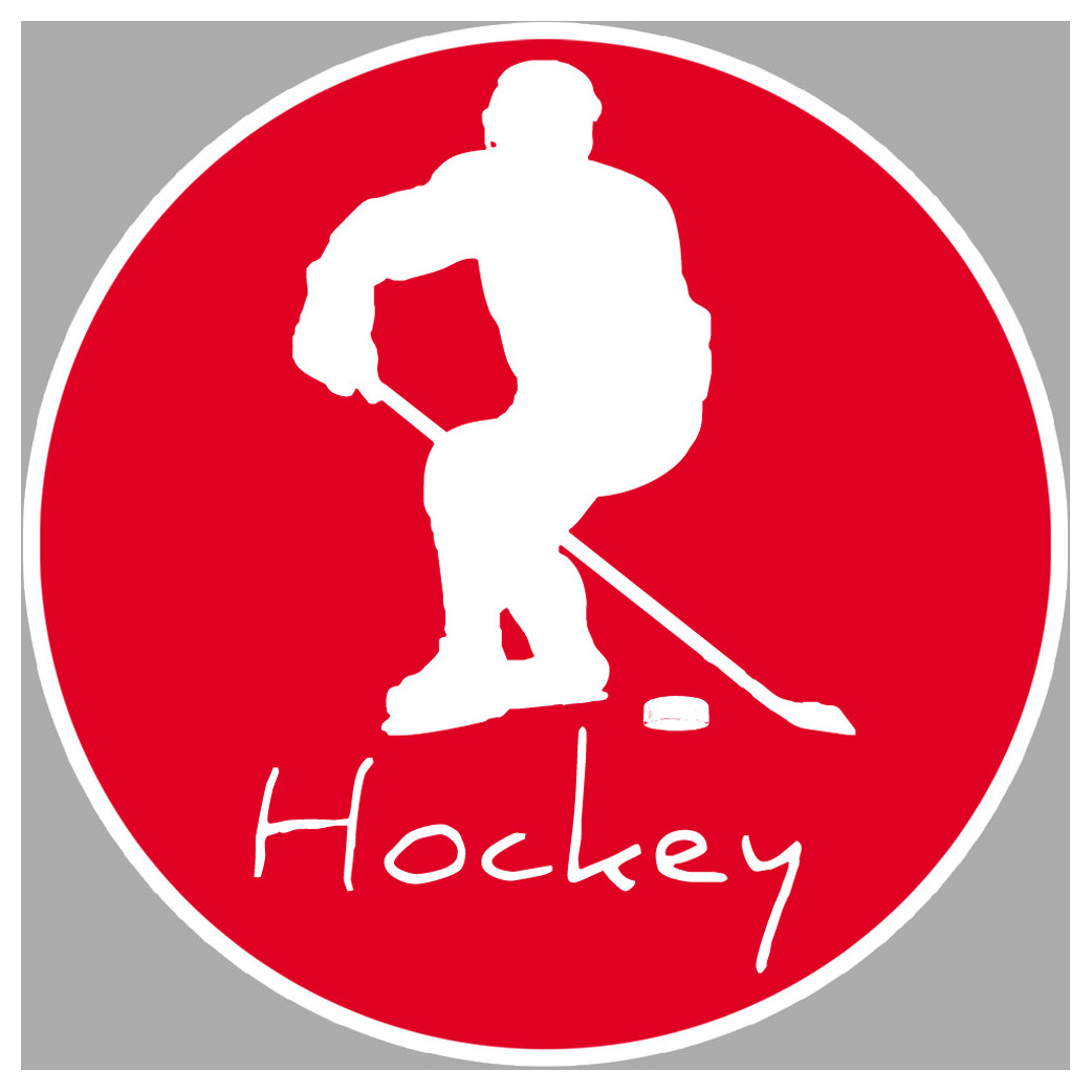 hockey - 15cm - Sticker/autocollant
