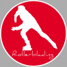 rollerblading - 15cm - Sticker/autocollant