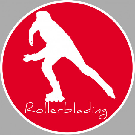 rollerblading - 20cm - Sticker/autocollant