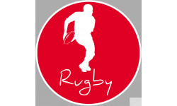 rugby - 5cm - Sticker/autocollant