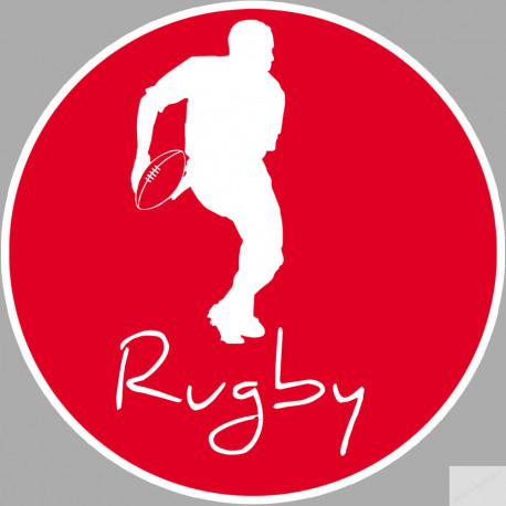 rugby - 5cm - Sticker/autocollant