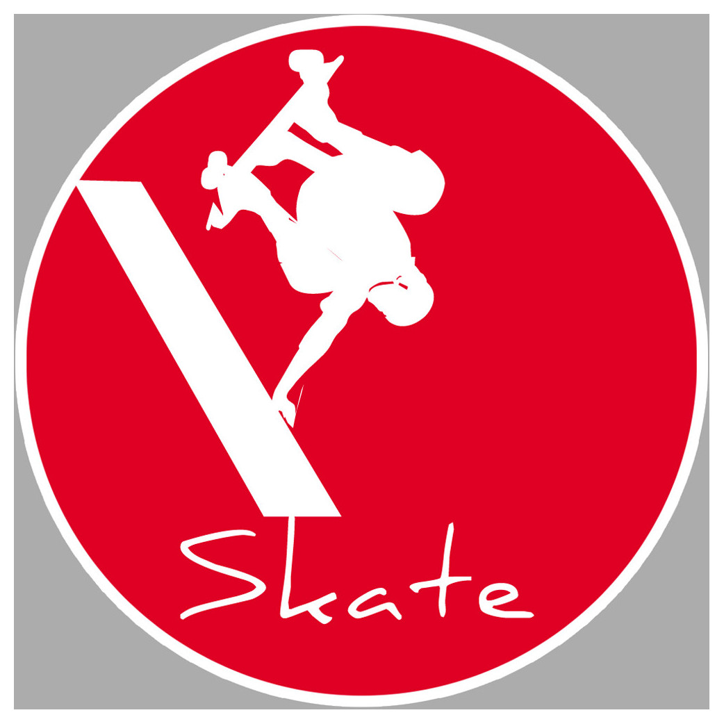 skatepark - 10cm - Sticker/autocollant
