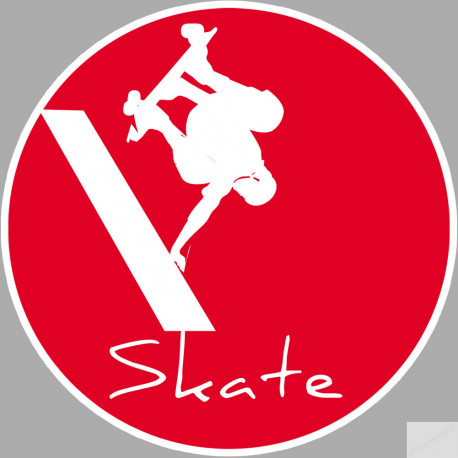 skatepark - 10cm - Sticker/autocollant