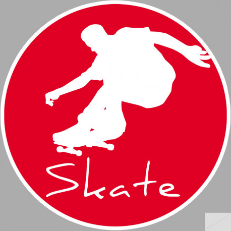 Skateboard - 10cm - Sticker/autocollant