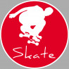 Skate - 15cm - Sticker/autocollant