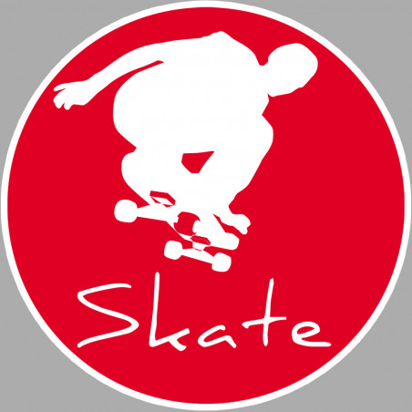 Skate - 20cm - Sticker/autocollant