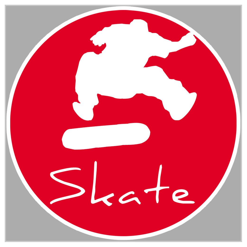 skate acrobatique - 5cm - Sticker/autocollant