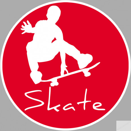 skate style - 10cm - Sticker/autocollant